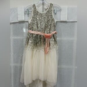 Justice Sequin Girls Holiday Dress 12 Plus